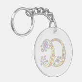 Dixie monogram D naam en betekenis sleutelhanger (Voorkant Links)