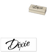 Dixie naam cursief script handtekening 	rubberstempel (Gestempeld)
