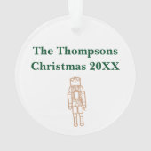 Dixième jour de Noël Ornement acrylique blanc (dos)