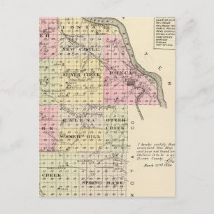 Dixon County, Nebraska Briefkaart