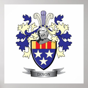 Dixon het Wapenschild van CREST van de Familie Poster