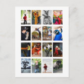 DIY 16 Photo Frame Memory Keepsake Template Feestdagenkaart (Voorkant)