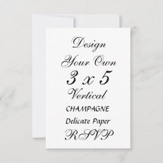 DIY 3 x 5 CHAMPAGNE Delicate Paper