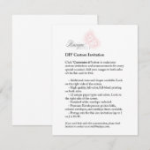 DIY Aangepaste 4.25x5.5 RSVP Bedankkaart Printable (Voorkant / Achterkant)