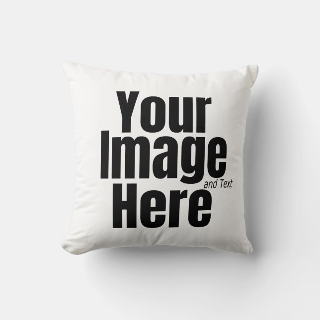 DIY Aangepaste foto en tekst Kussen (Voorkant)