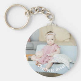 DIY Aangepaste persoonlijke foto en naam Sleutelhanger