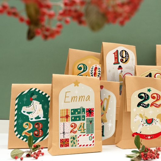 DIY Adventskalender - Kerstspeelgoed Sticker