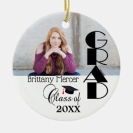 DIY Afstudeerder Fotoherinneringen Keramisch Ornament