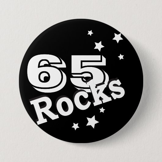 DIY Age | Birthday Rocks Ronde Button 7,6 Cm (Voorkant)