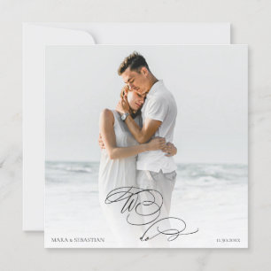 *~* DIY AR6 paar FOTO RSVP QR bruiloft Kaart