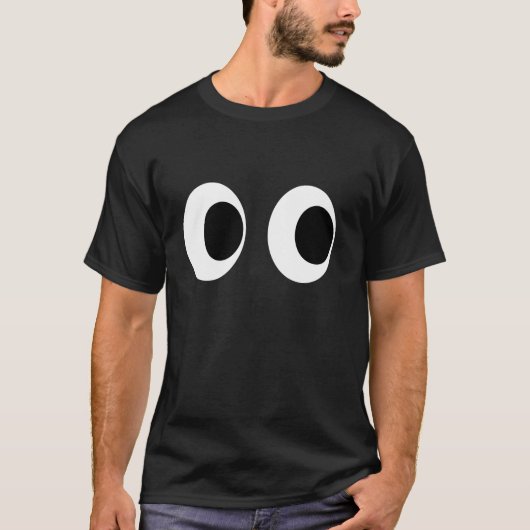 DIY Arcade Game Ghost Eyes Halloween Groep Kostuum T-shirt (Voorkant)