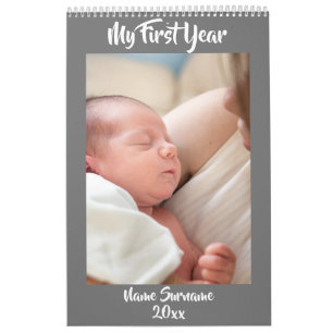 DIY baby aangepaste foto eerste jaar keepslag Kalender