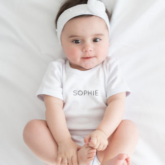 DIY Baby Bodysuit | Aangepaste tekst, naam, monogr