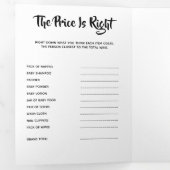 DIY baby games of verjaardagsspel | Ontwerp je eig Drieluik Uitnodiging (Binnenzijde eerst)