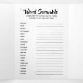 DIY baby games of verjaardagsspel | Ontwerp je eig Drieluik Uitnodiging (Binnenkant midden)