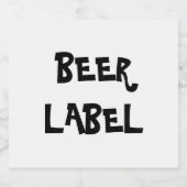 DIY Beer Label Bier Etiket (Enkel label)