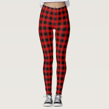 DIY BG Helder Rood Zwart Buffel Plaid Tartan