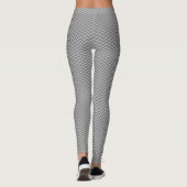 DIY BG LG Chevron ZigZag Stripe Grijs .5xOp Leggings (Achterkant)