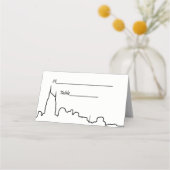 DIY BG Nashville Skyline Outline Escort Kaarten (Achterkant)