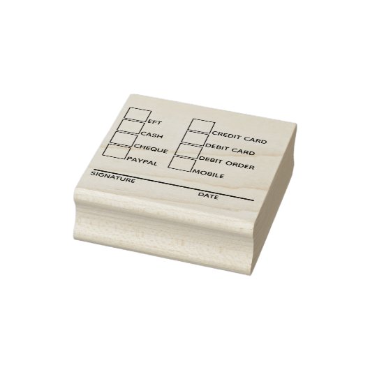 DIY business banking betaalmethoden admin 8 check Rubberstempel (Stempel)