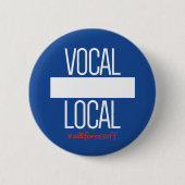 DIY Button - VOCAL LOCAL #AllForOssoff (Voorkant)