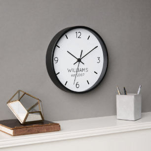DIY Clock Aangepaste kleur, naam, tekst