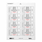 DIY Cold Process Soap Label Sjabloon (Full Sheet)