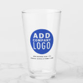 DIY Company Logo and Brand Name Beer Glas (Voorkant)