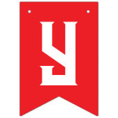 DIY Creëer Uw eigen banner Rood en blauw (Tweede vlag)