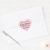 DIY Creëer Uw Eigen Roze Baby shower Favor Sticker (Envelop)