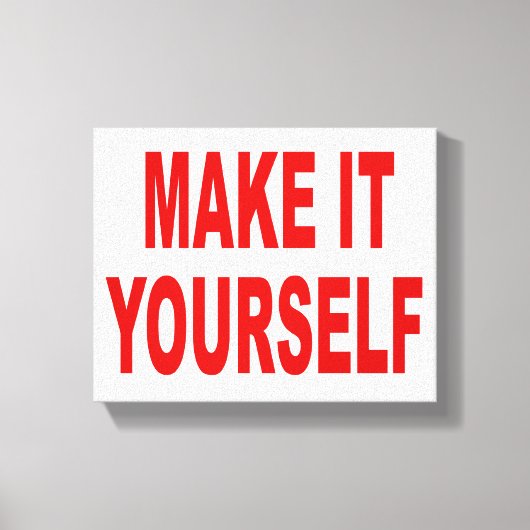 DIY Creëer Uw Eigen Verpakte Canvaskunstwerk Canvas Afdruk (Voorkant)