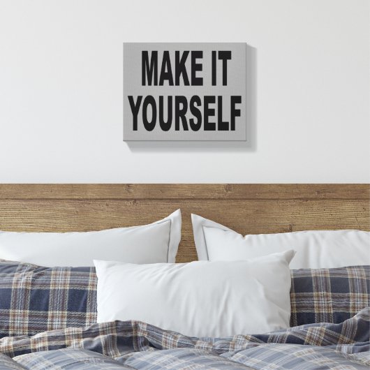 DIY Creëer Uw Eigen Verpakte Canvaskunstwerk Canvas Afdruk (Insitu (Slaapkamer))