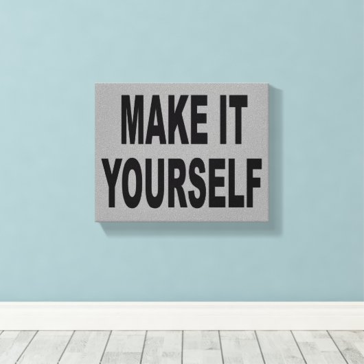 DIY Creëer Uw Eigen Verpakte Canvaskunstwerk Canvas Afdruk (Insitu (Houten vloer))