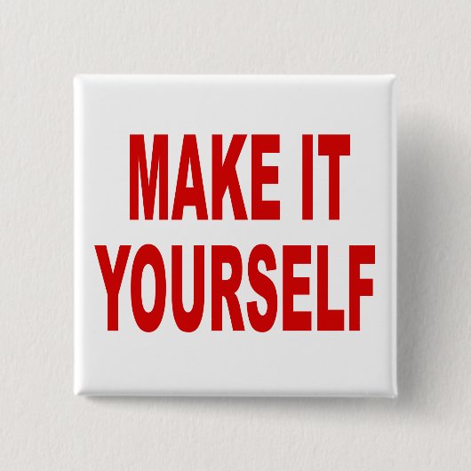 DIY Creëer Uw eigen vierkant Button Pin (Voorkant)