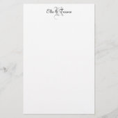 DIY Custom Monogram Briefpapier (Voorkant)