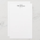 DIY Custom Monogram Briefpapier (Voorkant / Achterkant)