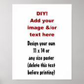DIY Custom Poster U ontwerpt uzelf (Voorkant)
