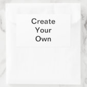 DIY Custom Zazzle Cadeobject Je ontwerpt jezelf Rechthoekige Sticker (Tas)