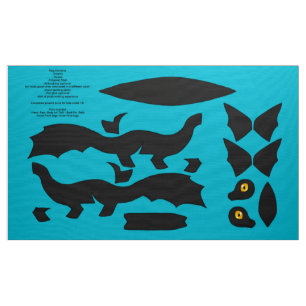 DIY Cut en Sew Koi Dragon Plushie - Karasugoi Stof