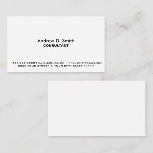 DIY, design en print online aangepaste bedrijfskaa Visitekaartje (Voorkant / Achterkant)