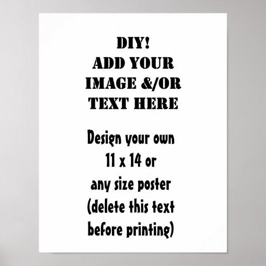 DIY Design Uw eigen Poster (Voorkant)