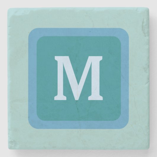 DIY Design Your Ewn Monogram Stone Onderzetter V13 (Voorkant)