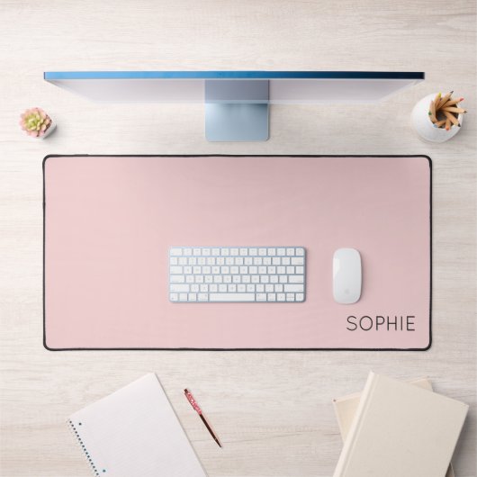 DIY Desk Mat | Aangepaste kleur, tekst, naam, mono (Kantoor 1)