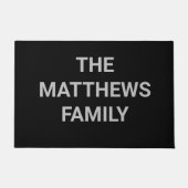 DIY Deurmat | Aangepaste kleur, naam, tekst (Voorkant)