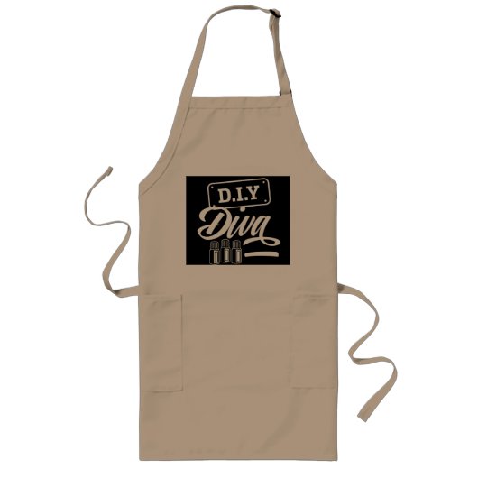 DIY DIVA Apron Lang Schort (Voorkant)