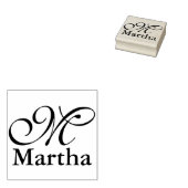 DIY - Eenvoudig monogram / Naam Rubberstempel (Gestempeld)