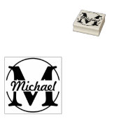 DIY - Eenvoudig monogram / Naam Rubberstempel (Gestempeld)
