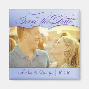 DIY Eggplant Photo Save the Date Magnet Magneet