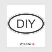 DIY Euro Stijl Ovale Vorm Sticker (Vel)