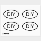 DIY Euro Style Oval Sticker (Vel)